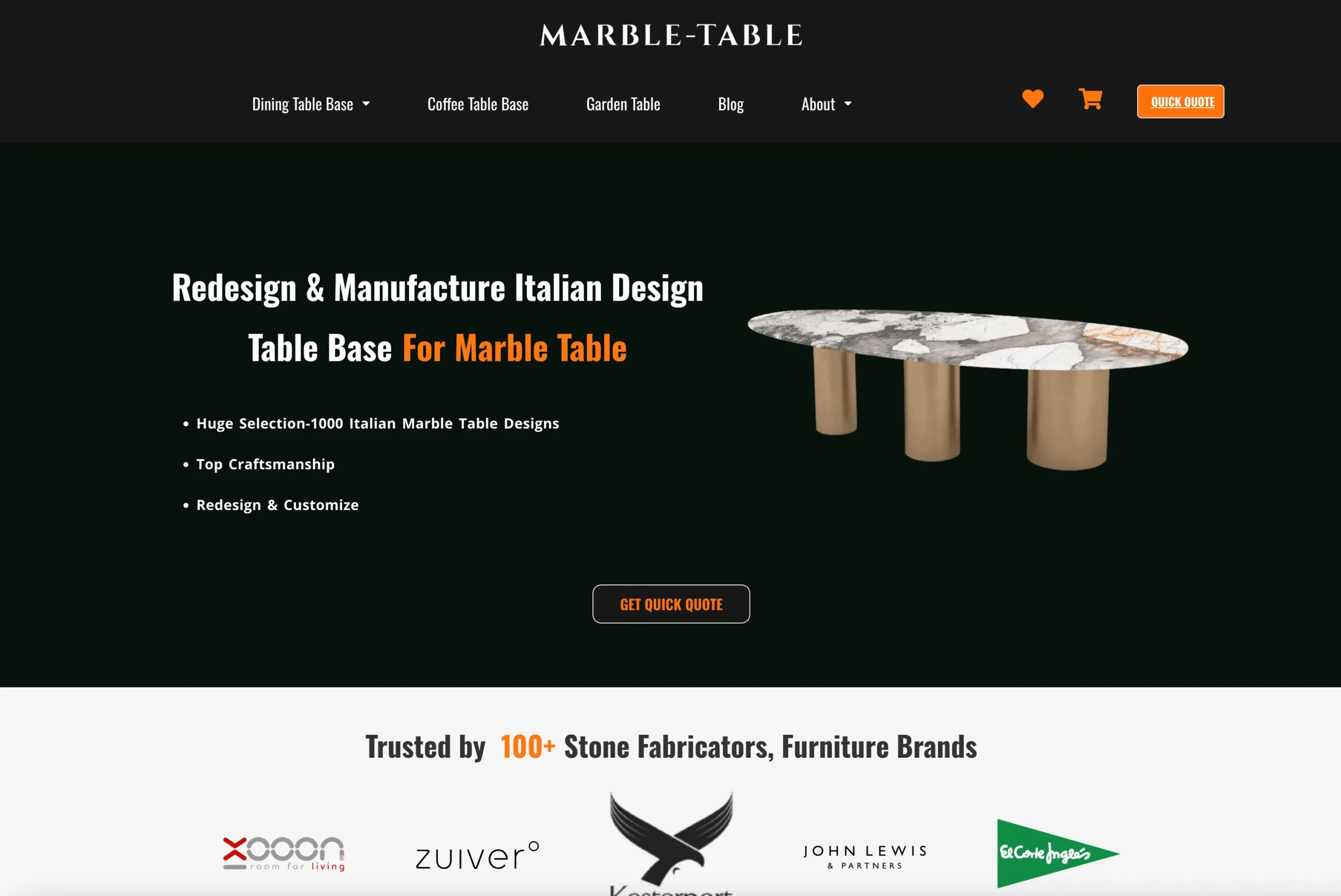Marble Table website Marble Table website