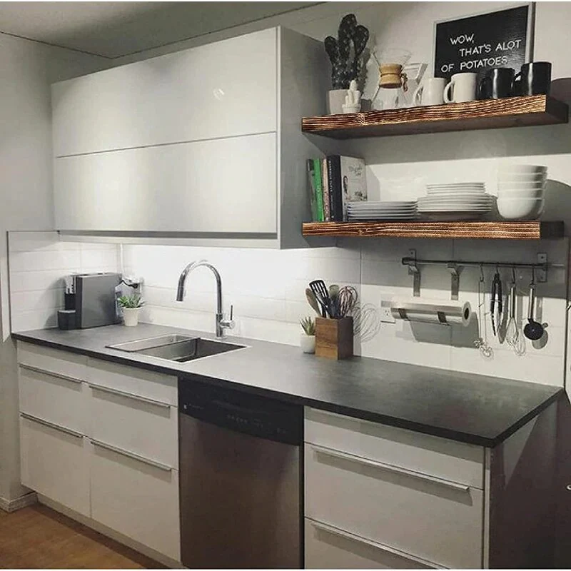 Minimalist kitchen idea Floating Shelves