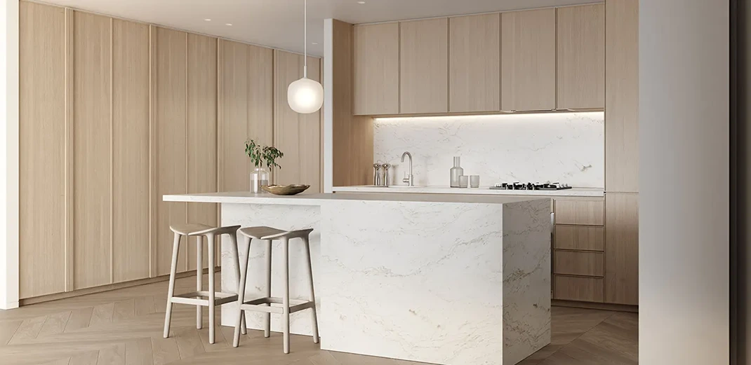 Minimalist kitchen idea Statement Design Features