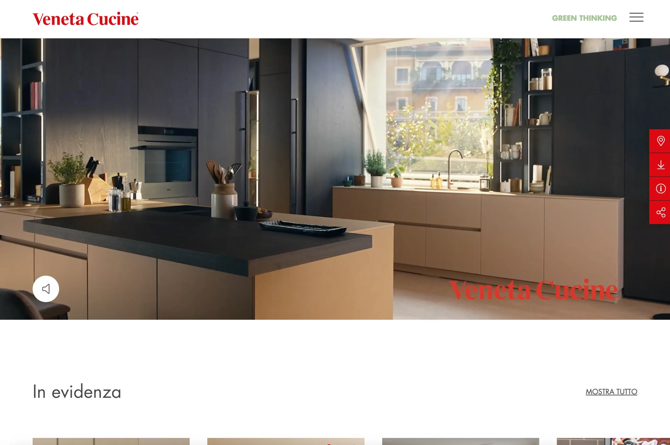 Veneta Cucine website