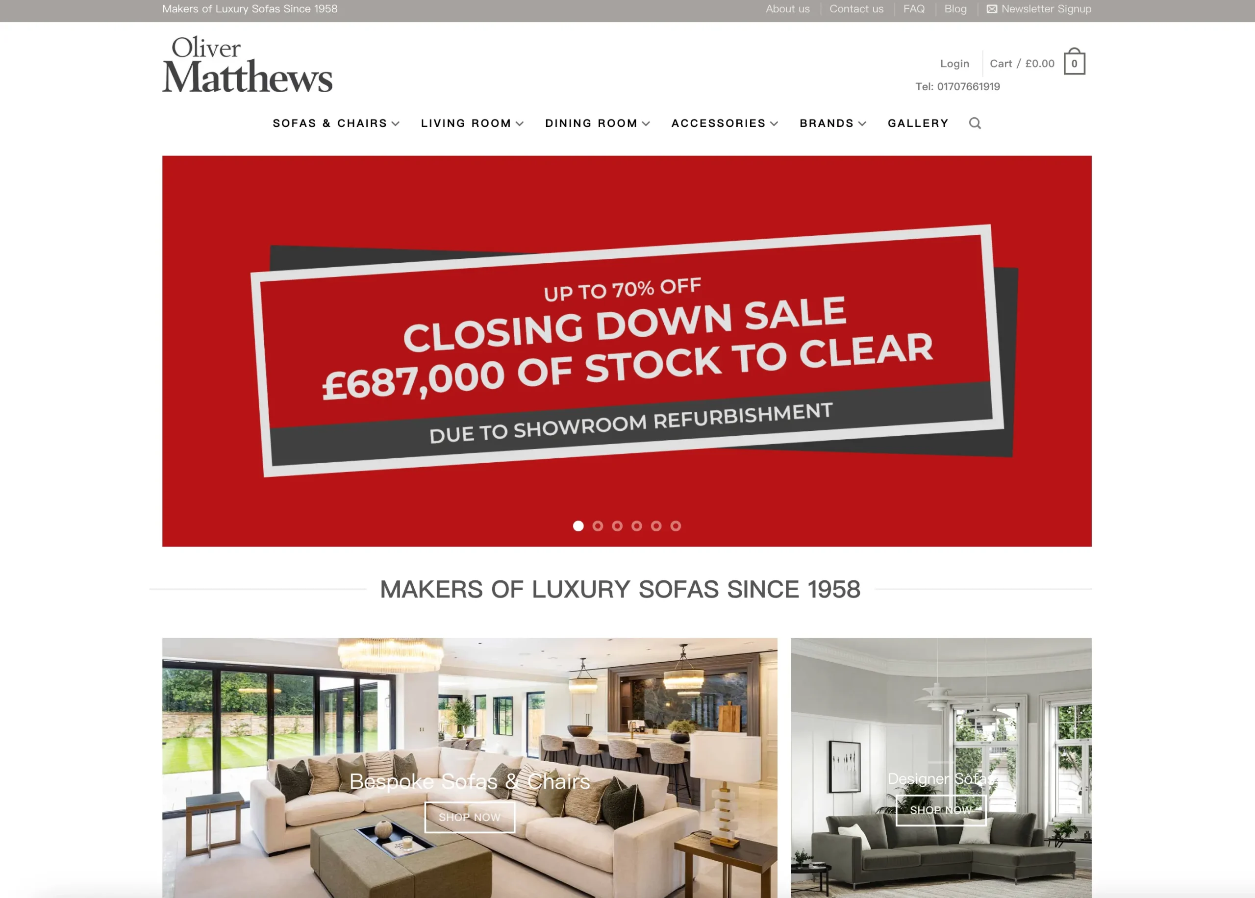 Oliver Matthews Furniture website Oliver Matthews Furniture website