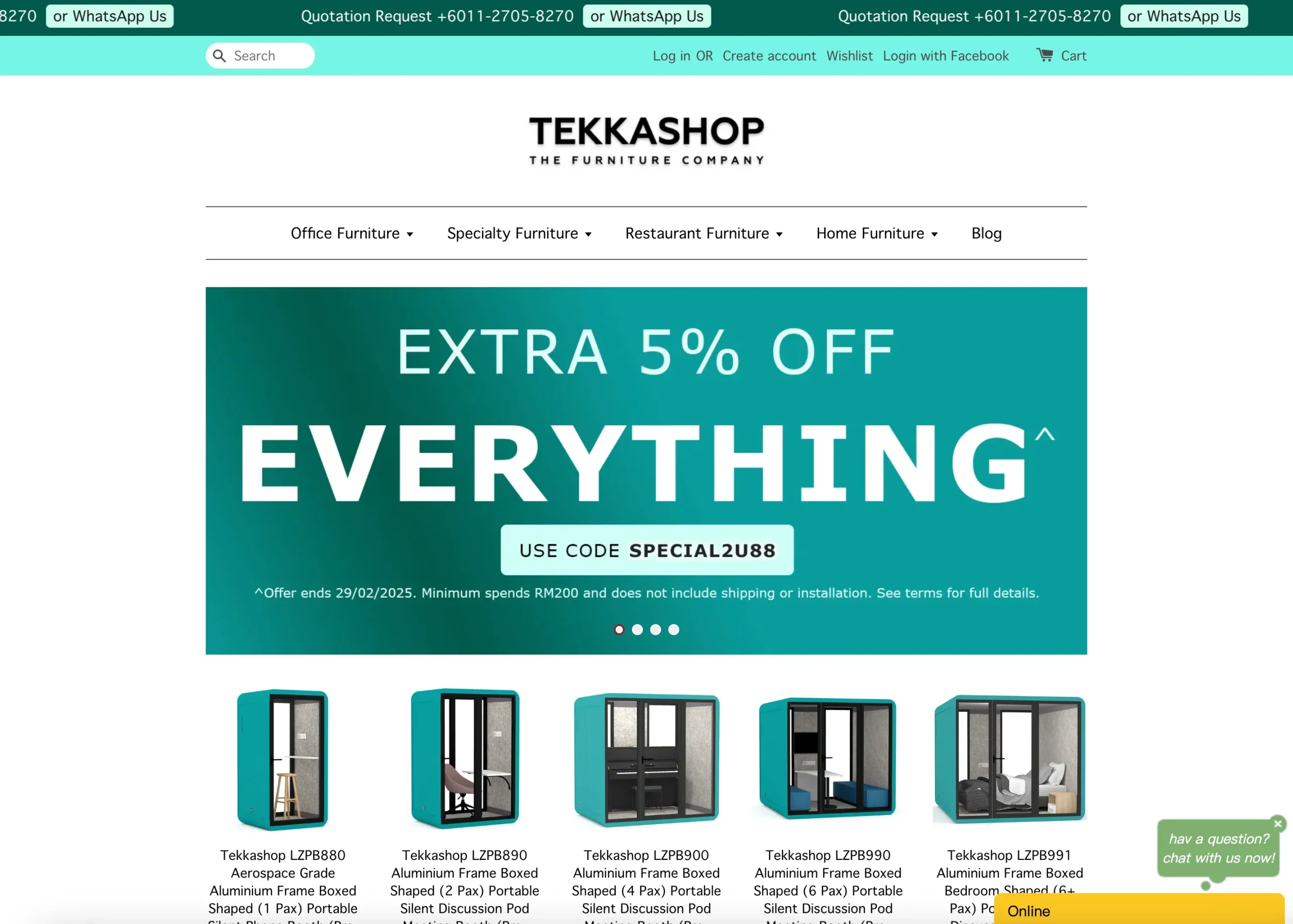 Tekkashop website Tekkashop website