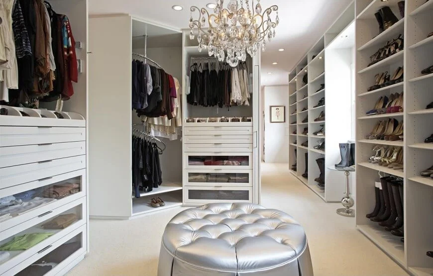 ladies walk in closet ideas Decorative Elements