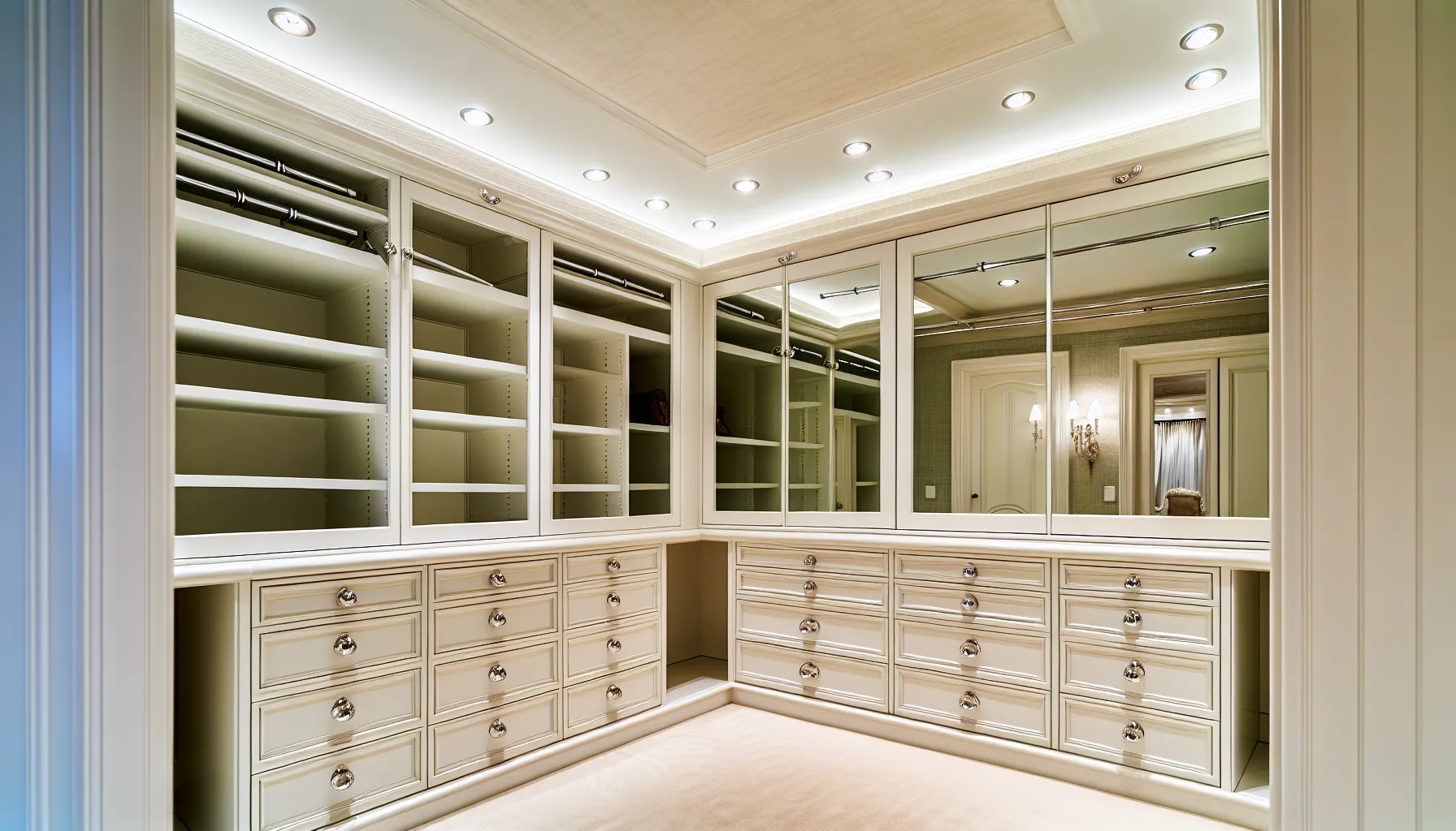 ladies walk in closet ideas Luxurious Accents