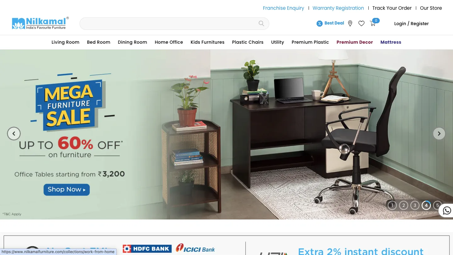 인도의 고급 가구 브랜드 nilkamalfurniture 11zon