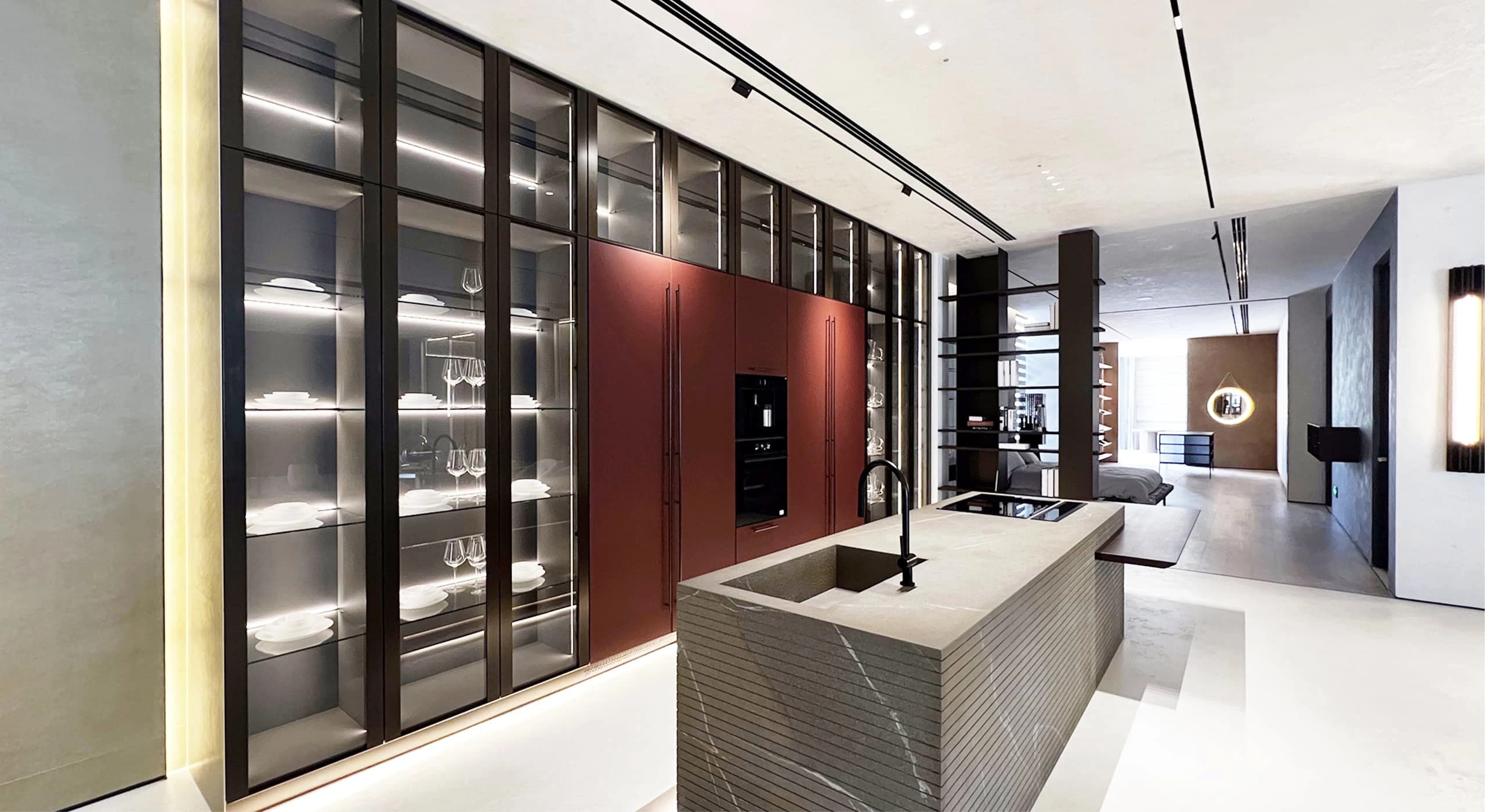 luxury modern kitchen cabinet