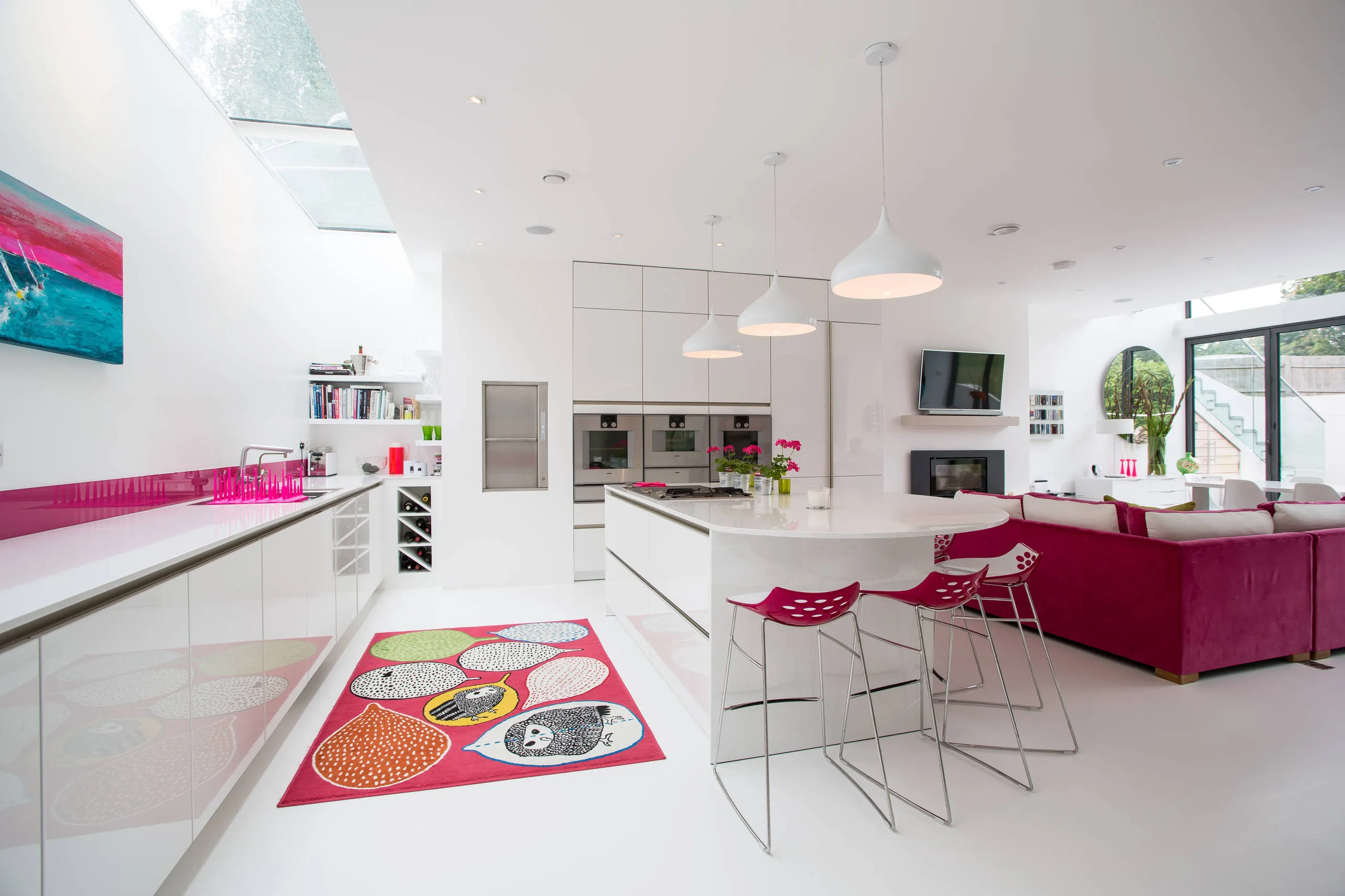 modern kitchen showroom with a clear zoning modern kitchen showroom with a clear zoning