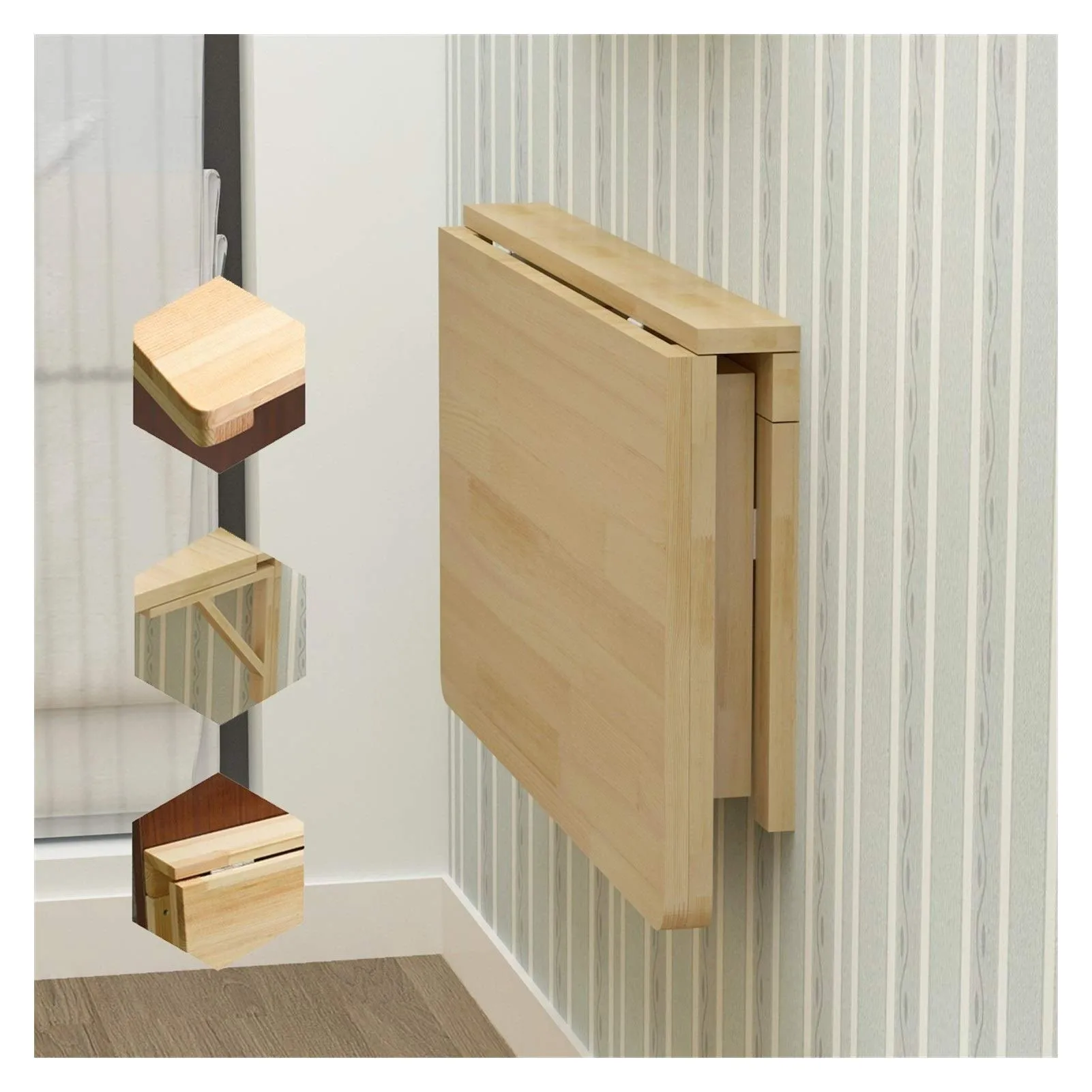 DIY dining table idea Foldable Wall Mounted Dining Table