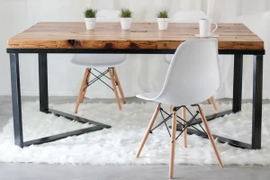 DIY dining table idea Simple Materials Bold Look Dining Table