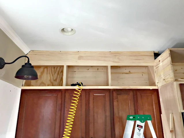 Drilling plywood to build cabinet extension