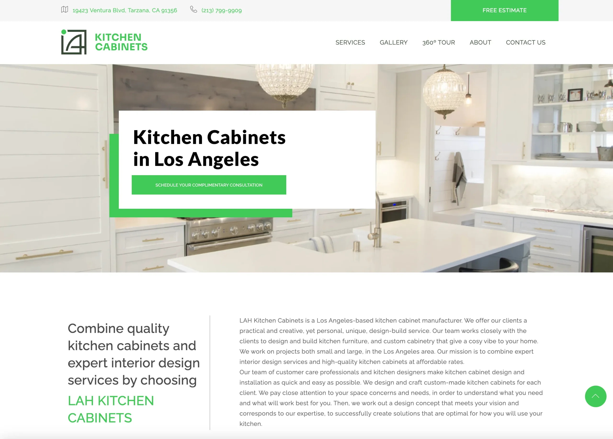 موقع LAH Kitchen Cabinets