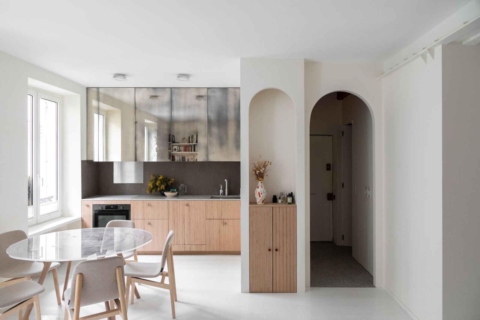 Mirror Finished Cabinet Doors Modern Kitchen Cabinet Mirror Finished Cabinet Doors Modern Kitchen Cabinet