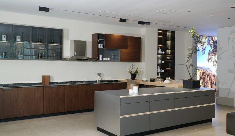 Modern Regal Wood Kitchen Cabinet
