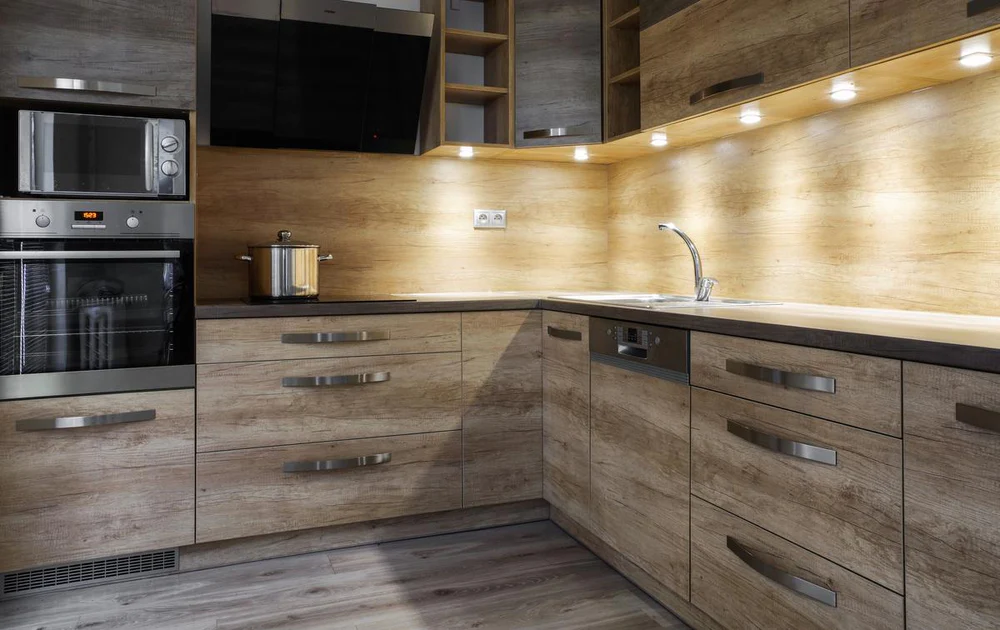 Modern kitchen cabinet lighting ideas LED Puck Lights