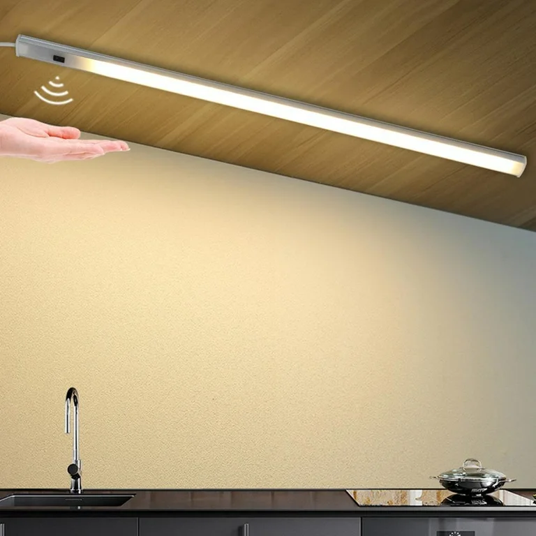 Modern kitchen cabinet lighting ideas Motion Sensor Cabinet Lighting