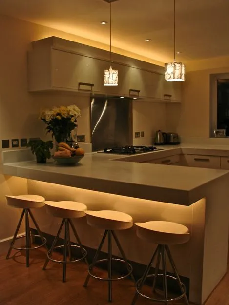 Modern kitchen cabinet lighting ideas Under Shelf Accent Lighting