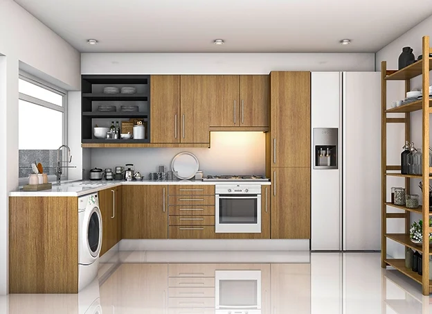 Modern modular kitchen with sleek design and features Modern modular kitchen with sleek design and features