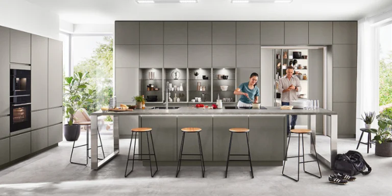 Stylish kitchen with neutral tones
