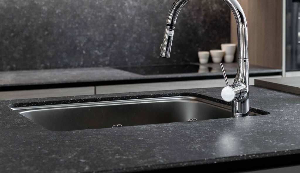 countertop Iridescent MDF Kitchen Cabinet