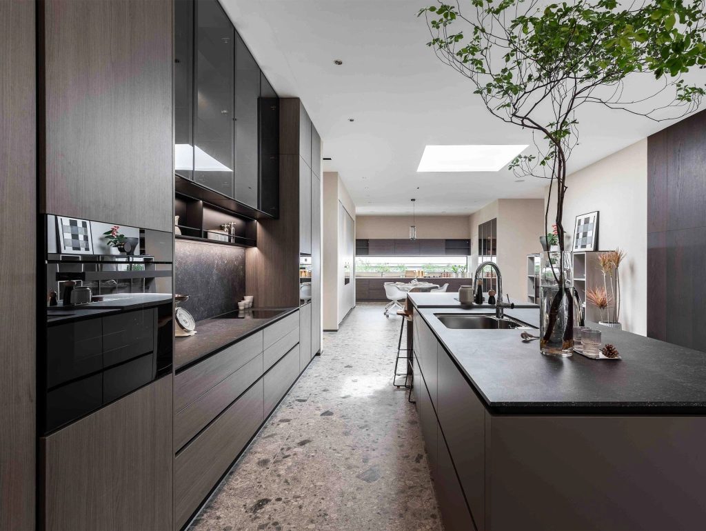 custom Iridescent MDF Kitchen Cabinet