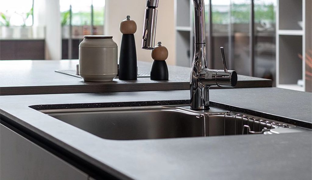 island Melancholy Gray Kitchen Cabinet