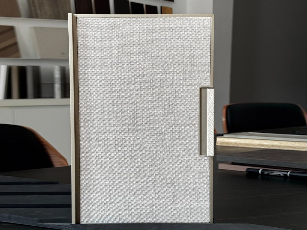new fabric door panel