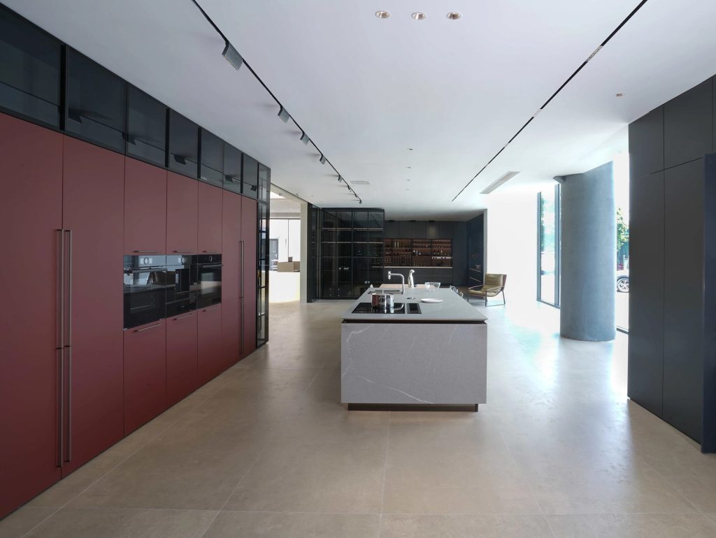 open Two Tone Kitchen Cabinet Manufacturer