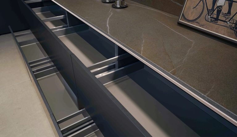 porcelain slab Nova Tech Custom Kitchen Cabinet