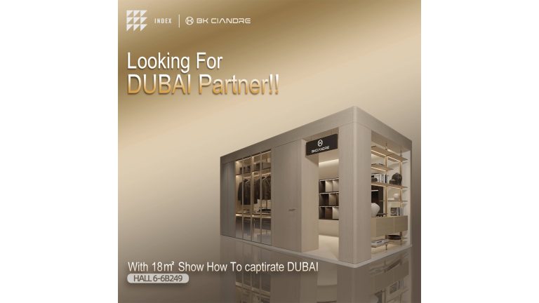 Luxury bespoke kitchen cabinet at in Dubai furniture exhibition