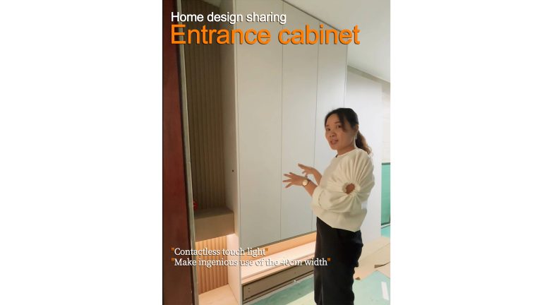how to install entrance cabinet
