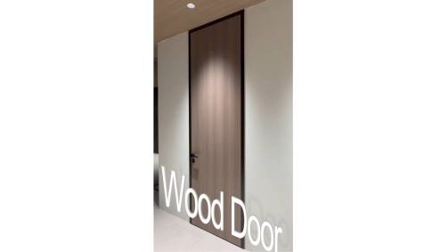 new wooden door