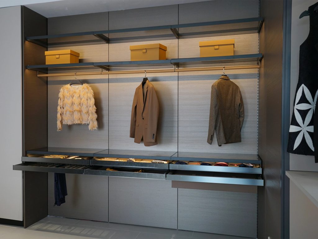 Harmonix modern walk in closet design